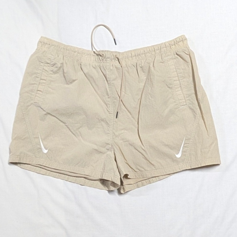 Nike Mens Sportswear Woven Flow Drawstring Ripstop Training Shorts Tan XXL
